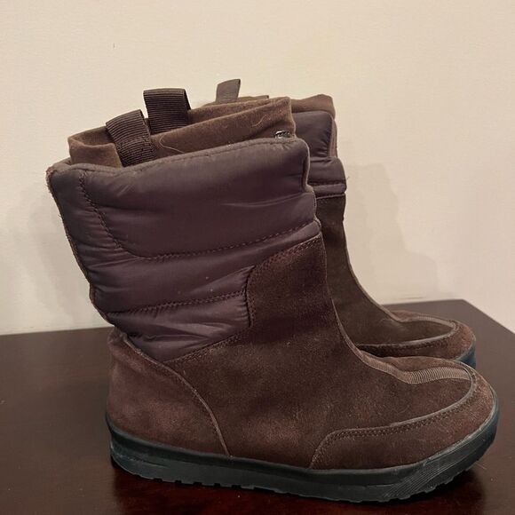 - Lands’ End Suede Boots Brown Womens size 8 - Picture 6 of 6